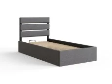 GFW GFW Hudson 3ft Single Grey Fabric Ottoman Bed Frame