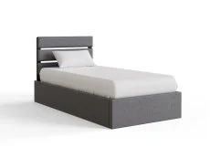 GFW GFW Hudson 3ft Single Grey Fabric Ottoman Bed Frame
