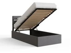 GFW GFW Hudson 3ft Single Grey Fabric Ottoman Bed Frame