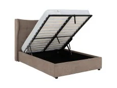 Seconique Seconique Verona Brown Fabric Ottoman Bed Frame