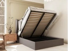 Seconique Seconique Verona 4ft6 Double Brown Fabric Ottoman Bed Frame