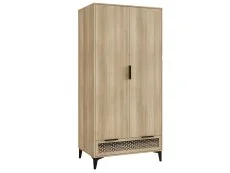 GFW GFW Ezra Oak 2 Door 1 Drawer Double Wardrobe