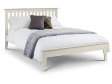 Julian Bowen Clearance - Julian Bowen Salerno 4ft6 Double Ivory Wooden Bed Frame