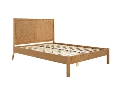 Clearance - LPD Palms 5ft King Size Smoked Oak Wooden Bed Frame