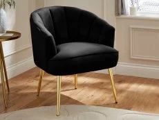 GFW GFW Pettine Black Fabric Accent Chair