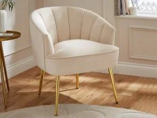 GFW GFW Pettine Natural Fabric Accent Chair