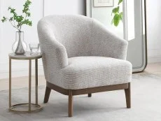 Kyoto Clearance - Kyoto Ella Natural Chenille Accent Chair