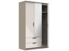 ASC ASC Corsica 3 Door 2 Drawer Mirror Wardrobe (Part Assembled)