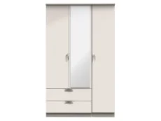 ASC ASC Corsica 3 Door 2 Drawer Mirror Wardrobe (Part Assembled)