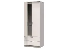 ASC ASC Corsica 2 Door 2 Drawer Tall Double Wardrobe (Assembled)