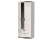 ASC ASC Corsica 2 Door 2 Drawer Tall Double Wardrobe (Assembled)