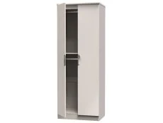 ASC ASC Corsica 2 Door Double Hanging Tall Wardrobe (Assembled)