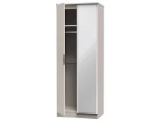 ASC ASC Corsica 2 Door Tall Mirrored Wardrobe (Assembled)
