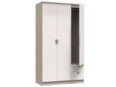 ASC ASC Corsica 3 Door 2 Small Drawer Tall Triple Wardrobe (Part Assembled)