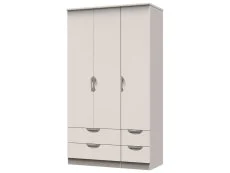 ASC ASC Corsica 3 Door 4 Drawer Tall Triple Wardrobe (Part Assembled)