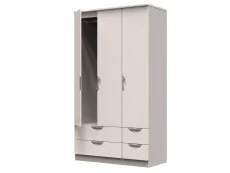 ASC ASC Corsica 3 Door 4 Drawer Tall Triple Wardrobe (Part Assembled)