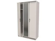 ASC ASC Corsica 3 Door Tall Mirrored Triple Wardrobe (Part Assembled)