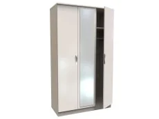 ASC ASC Corsica 3 Door Tall Mirrored Triple Wardrobe (Part Assembled)