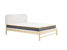 Birlea Birlea Emmi White and Oak Boucle Bed Frame