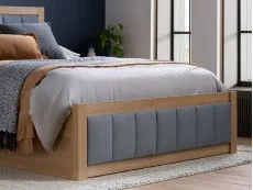 Birlea Birlea Belmont Ottoman Grey and Oak Wooden Bed Frame