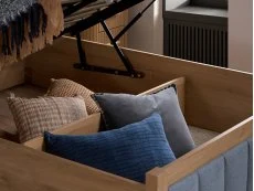 Birlea Birlea Belmont Ottoman Grey and Oak Wooden Bed Frame