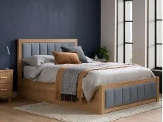 Birlea Birlea Belmont Ottoman Grey and Oak Wooden Bed Frame