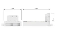 GFW GFW Anya White Ottoman Bed Frame