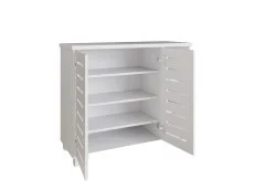 GFW GFW Bodie White 2 Door 3 Shelf Shoe Cabinet