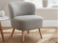 GFW GFW Evie Boucle Grey Fabric Accent Chair