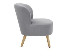 GFW GFW Evie Grey Velvet Fabric Accent Chair