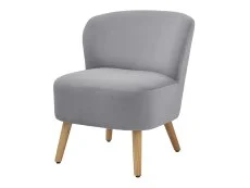 GFW GFW Evie Grey Velvet Fabric Accent Chair
