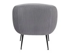 GFW GFW Kamilah Grey Pleated Velvet Fabric Accent Chair