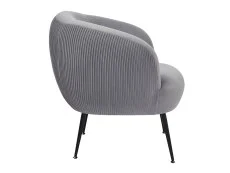 GFW GFW Kamilah Grey Pleated Velvet Fabric Accent Chair