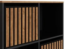 GFW GFW Kube 2x2 Black and Walnut Shelf Storage Cube