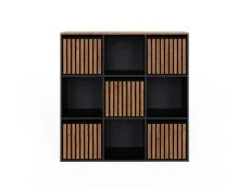 GFW GFW Kube 3x3 Black and Walnut Shelf Storage Cube