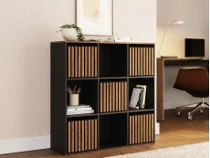 GFW GFW Kube 3x3 Black and Walnut Shelf Storage Cube