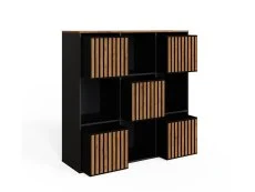 GFW GFW Kube 3x3 Black and Walnut Shelf Storage Cube