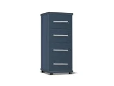 ASC ASC Venice 4 Drawer Bedside Table (Assembled)