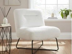 GFW GFW Willow Cream Boucle Fabric Accent Chair