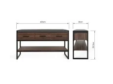 GFW GFW Quinn Walnut Shoe Bench with Storage