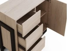 GFW GFW Taite Oak 1 Door 3 Drawer Sideboard