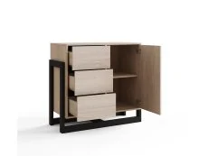 GFW GFW Taite Oak 1 Door 3 Drawer Sideboard