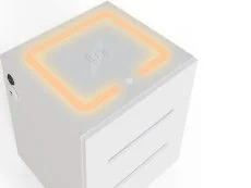 GFW GFW Riley White 3 Drawer Bedside