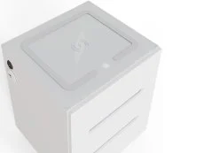 GFW GFW Riley White 3 Drawer Bedside
