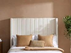 ASC ASC Melody White Boucle Ottoman Bed Frame