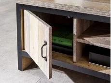GFW GFW Boston Oak Wooden 2 Door TV Unit