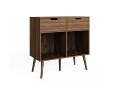 GFW GFW Jaxon Walnut 2 Drawer Turntable Stand