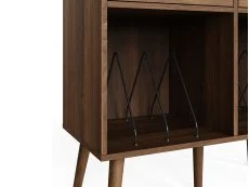 GFW GFW Jaxon Walnut 2 Drawer Turntable Stand
