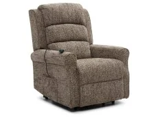 Kyoto Kyoto Baxter Dual Motor Fawn Woven Chenille Riser Recliner Chair