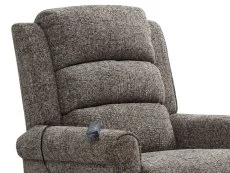 Kyoto Kyoto Baxter Dual Motor Grey Woven Chenille Riser Recliner Chair